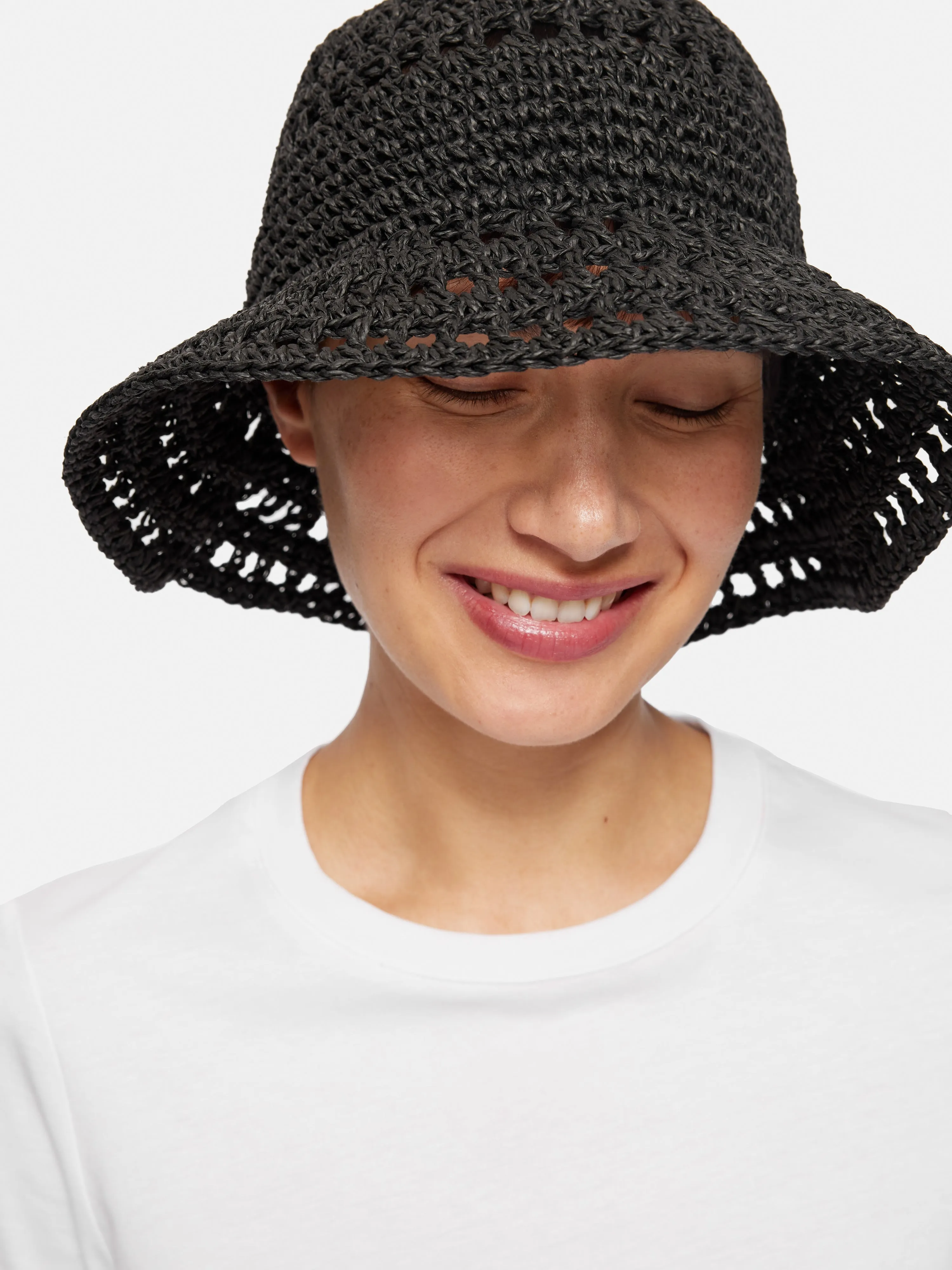 Crochet Bucket Hat | Black