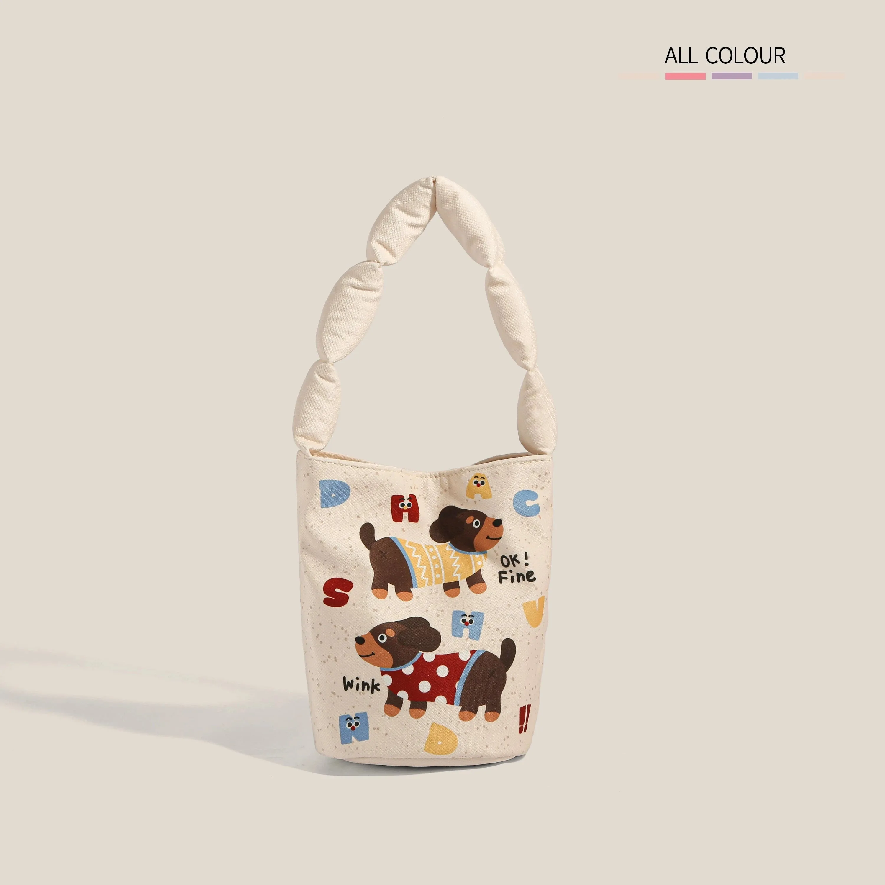 Cute Cartoon Graffiti Canvas Bag