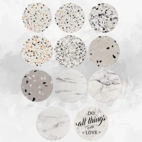 Diatomite Terrazzo & Marble Design Cup Coaster