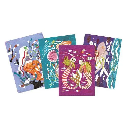 Djeco Glitter Boards - Mermaid Lights