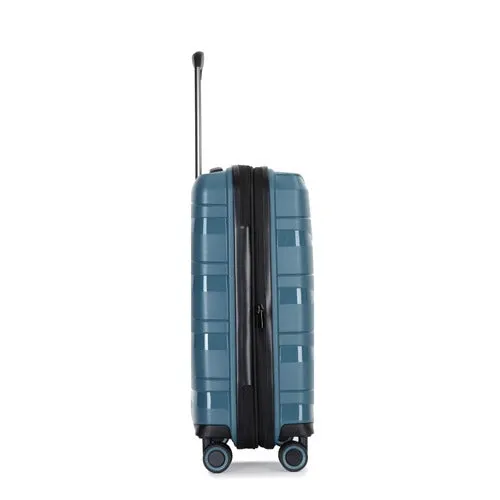 Eagle Spiral ABS Hard Shell Cabin Suitcase TSA Lock Travel Carry On Hand Luggage with 4 Spinner Wheels - 20 Inch