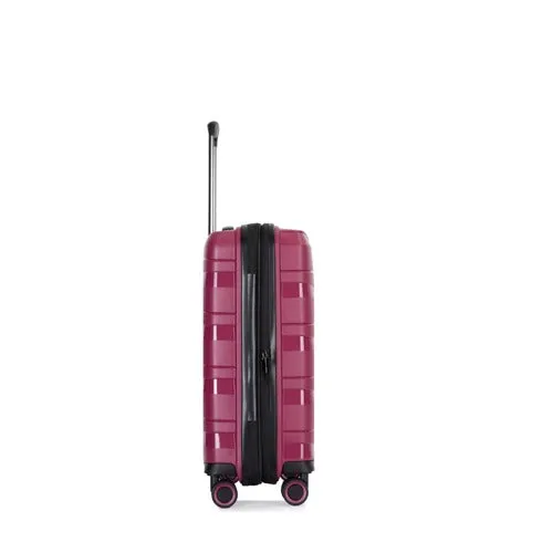 Eagle Spiral ABS Hard Shell Medium Expandable Suitcase with TSA Lock and 4 Spinner Wheels - 24"