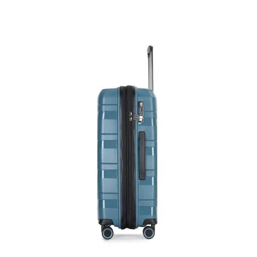 Eagle Spiral ABS Hard Shell Medium Expandable Suitcase with TSA Lock and 4 Spinner Wheels - 24"