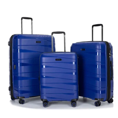 Eagle Spiral ABS Hard Shell Medium Expandable Suitcase with TSA Lock and 4 Spinner Wheels - 24"