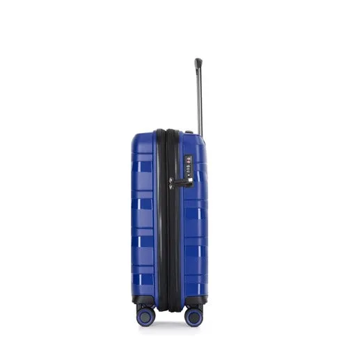 Eagle Spiral ABS Hard Shell Medium Expandable Suitcase with TSA Lock and 4 Spinner Wheels - 24"