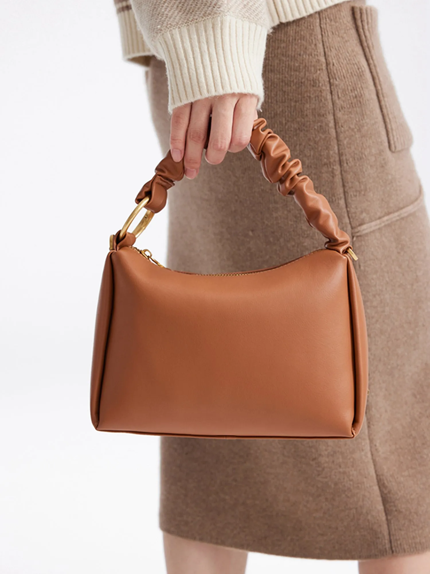 EP YAYING Texture Shoulder Bag