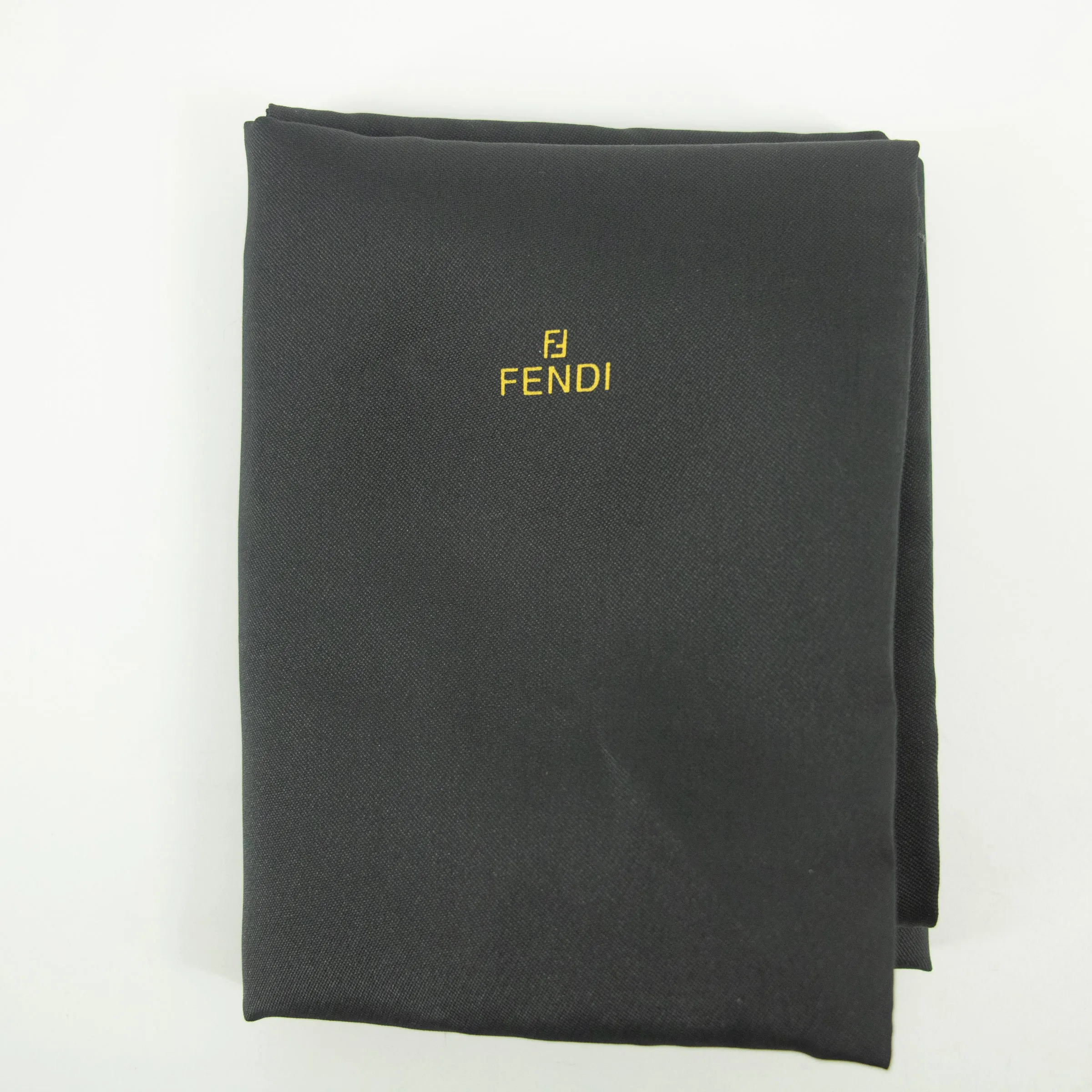 Fendi Zucchino Mamma Bucket Canvas x Leather Pochette Bag #2530