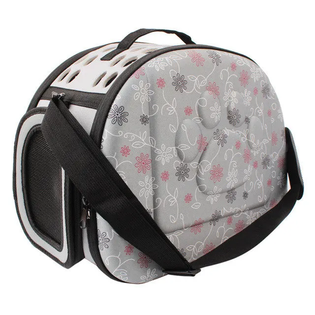 Foldable soft puppy carrier