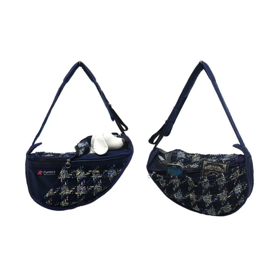 Fundle Pet Sling Dog Carrier Coco Bling Navy