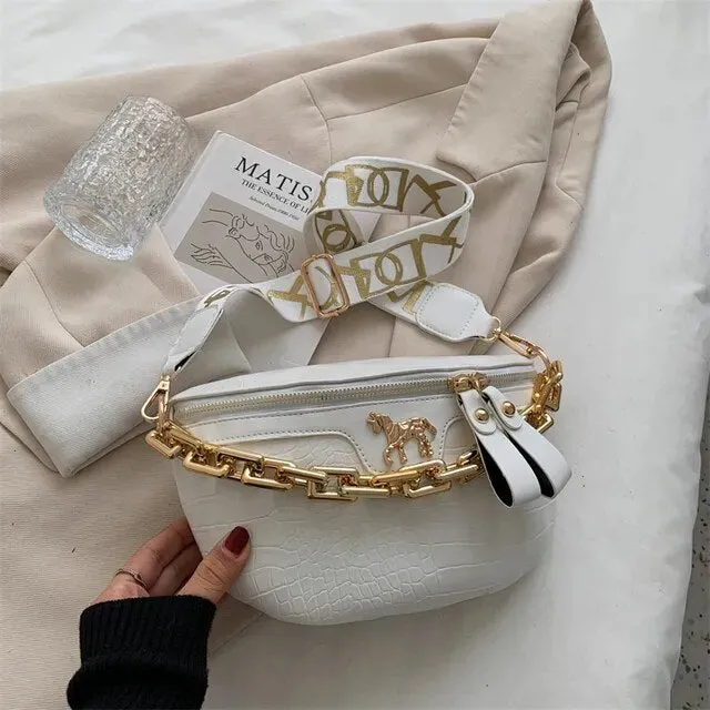 Gold Chain Fanny Pack