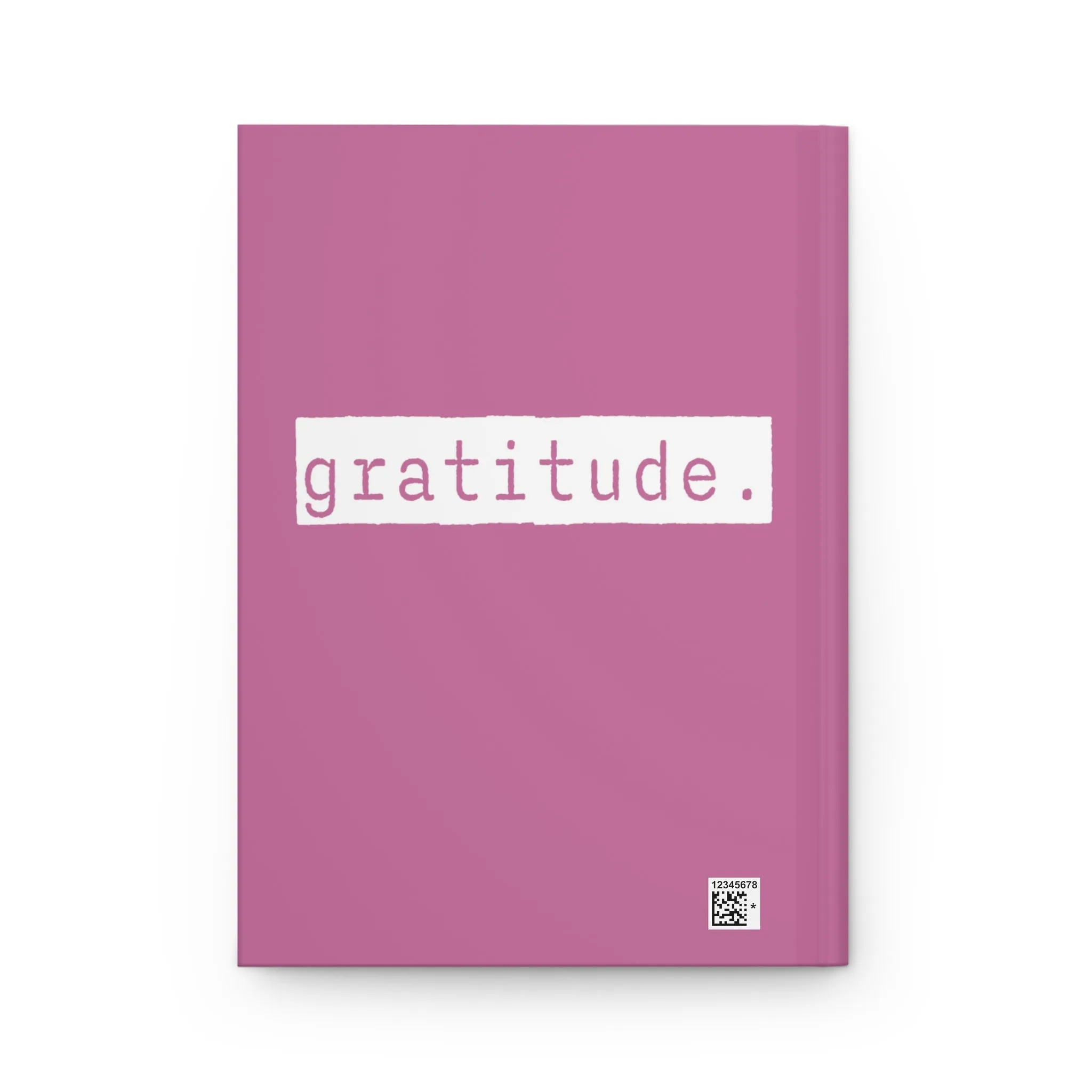 Gratitude Pink Matte Hardcover Journal | Thankful Blank Book | Lined Notebook Diary Dream Log