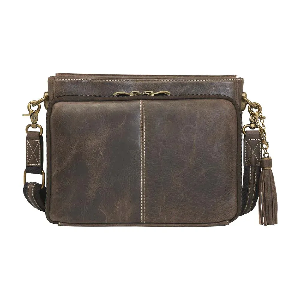 GTM Distressed Clutch W/Carry Conceal Compartment