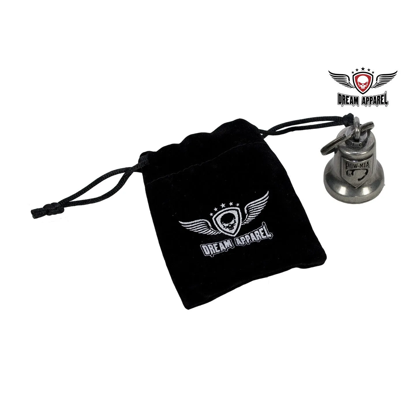 Gun Metal POW/MIA Gargoyle Bell w/ Carrier Bag