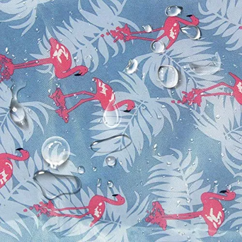 House of Quirk Cartoon 5 Cms Cosmetic Pouch (L_DREAMTRAVEL_GREY_FLAMINGO_Grey Flamingo)