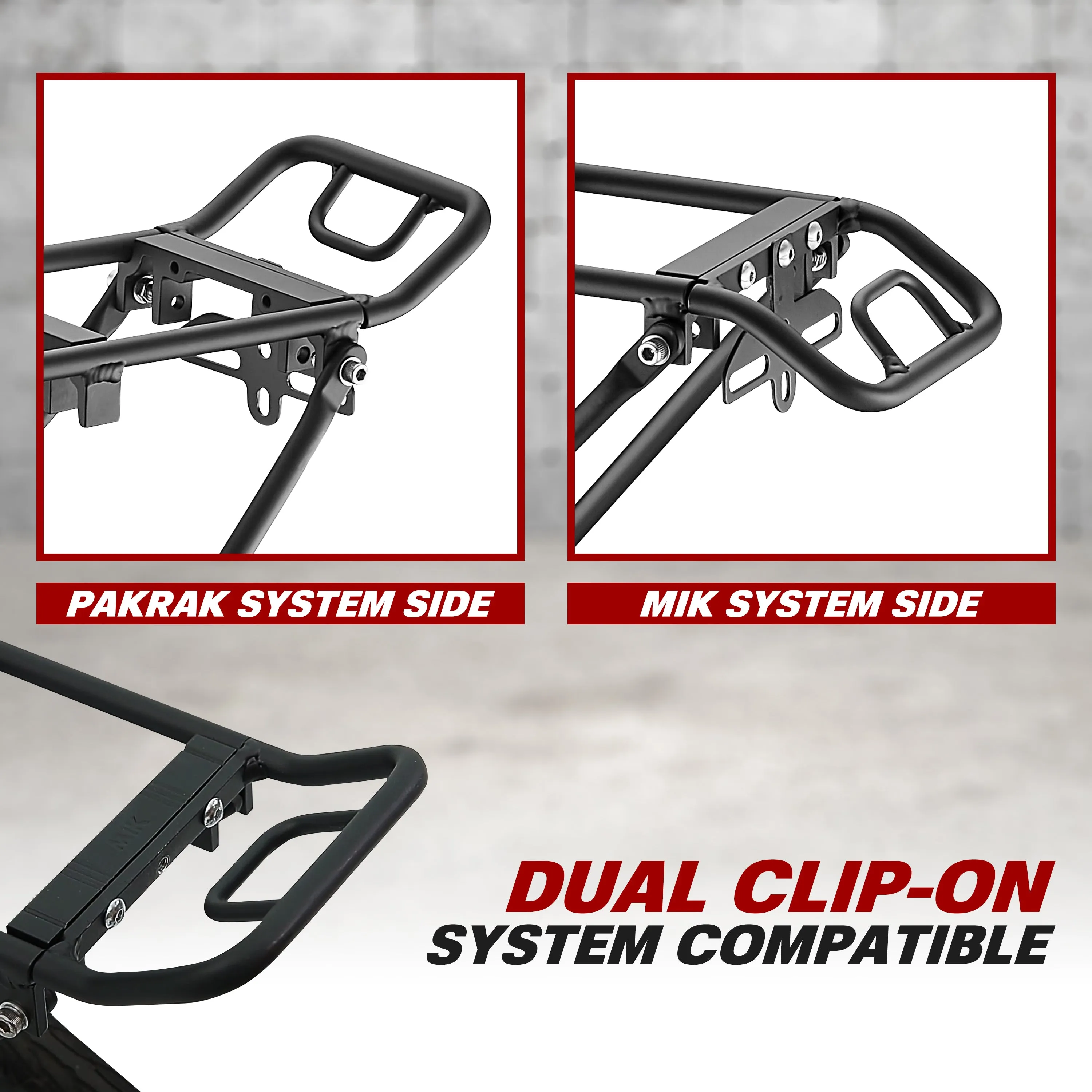 IBERA Touring Carrier Compatible with MIK and PakRak System | ‎IB-RA21