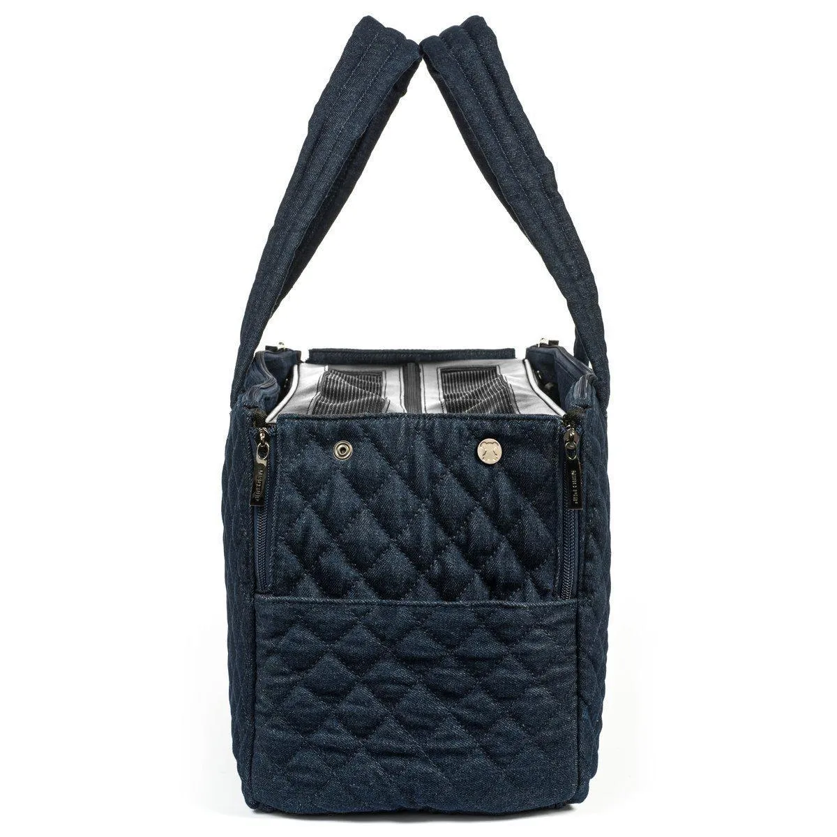 Interchangeable Quilted Dog Carrier Denim