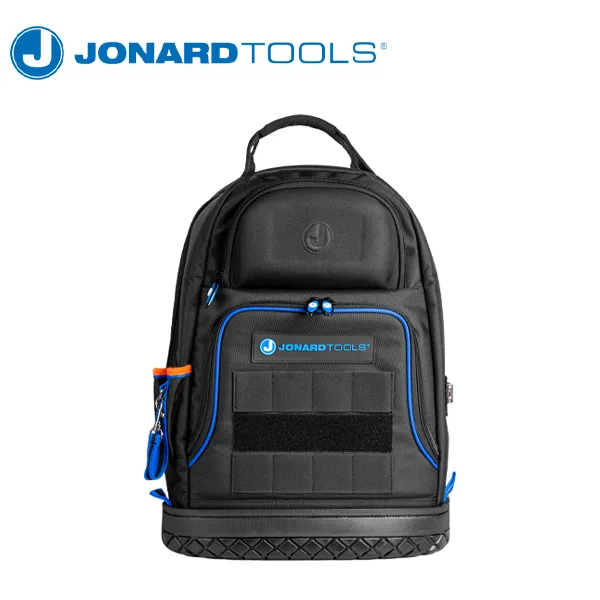 Jonard Tools - Technician's Tool Bag Backpack - Water Resistant - Black