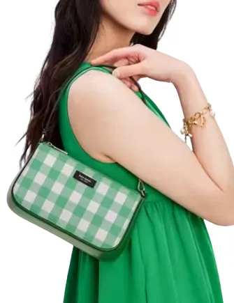 Kate Spade New York Sam Icon Gingham Field Mini Pochette