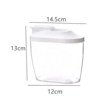 Kitchen Transparent Flower Sealed Storage Tank