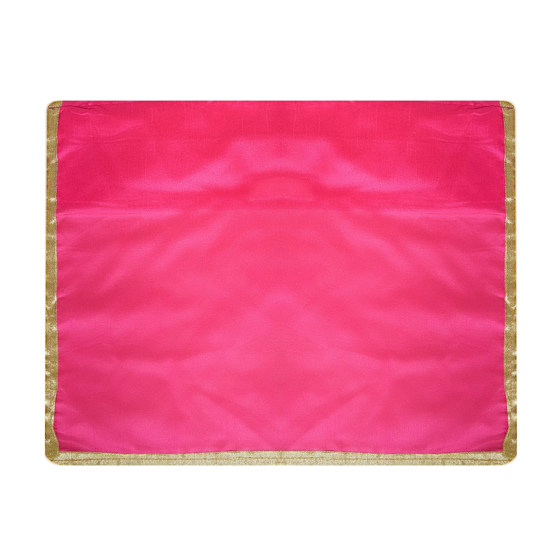 Kuber Industries Saree Cover | Clothes Storage Bag | Single Packing Saree with Velcro | Wardrobe Organizer | Cloth Stoarge Organizer | Check Jama Brooch-Design | Pack of 9 | Pink