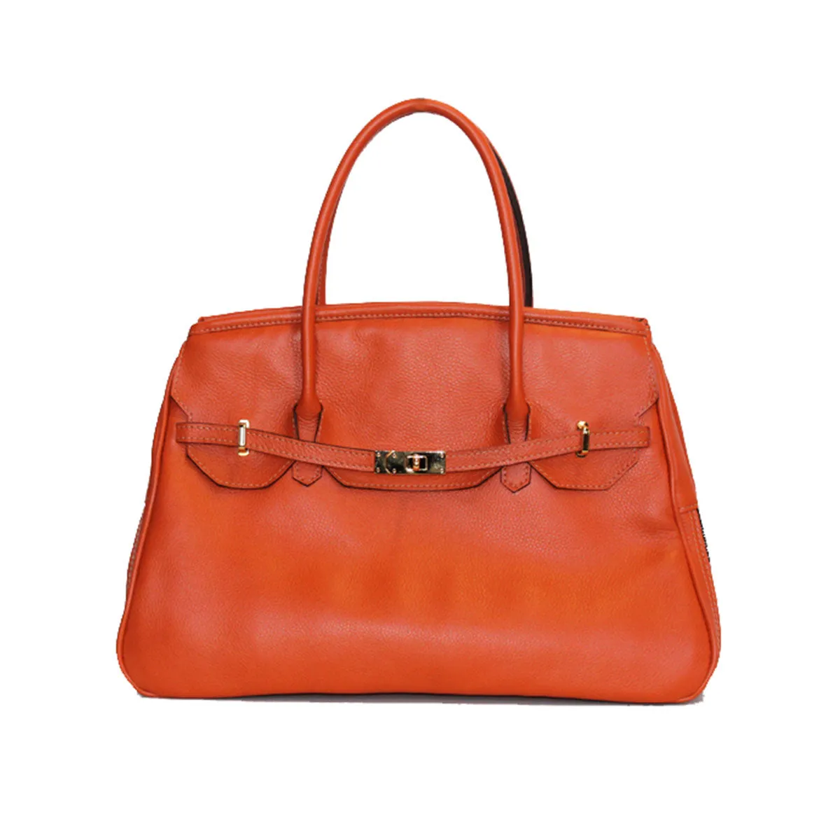 Leather Katie Bag - Orange