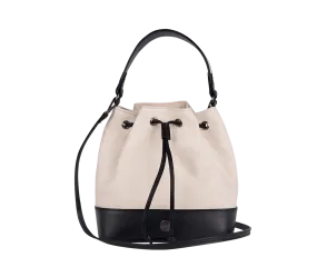 Leros Canvas & Leather Mini Bucket Bag