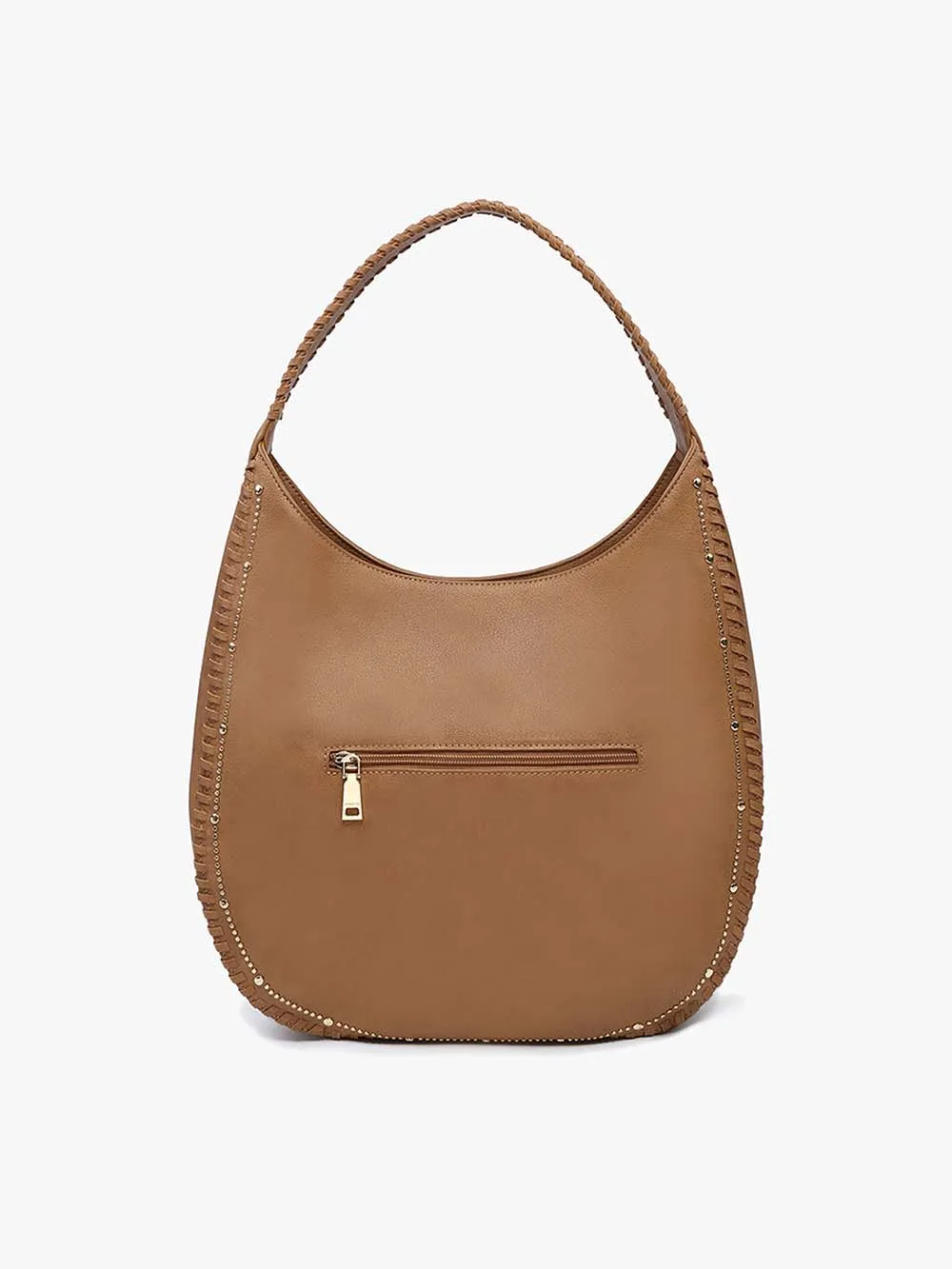 Leslie Studded Whipstitch Hobo