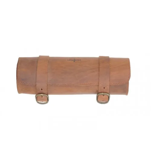 Longride Leather Tool Roll Bag Brown - 6.5 Liters