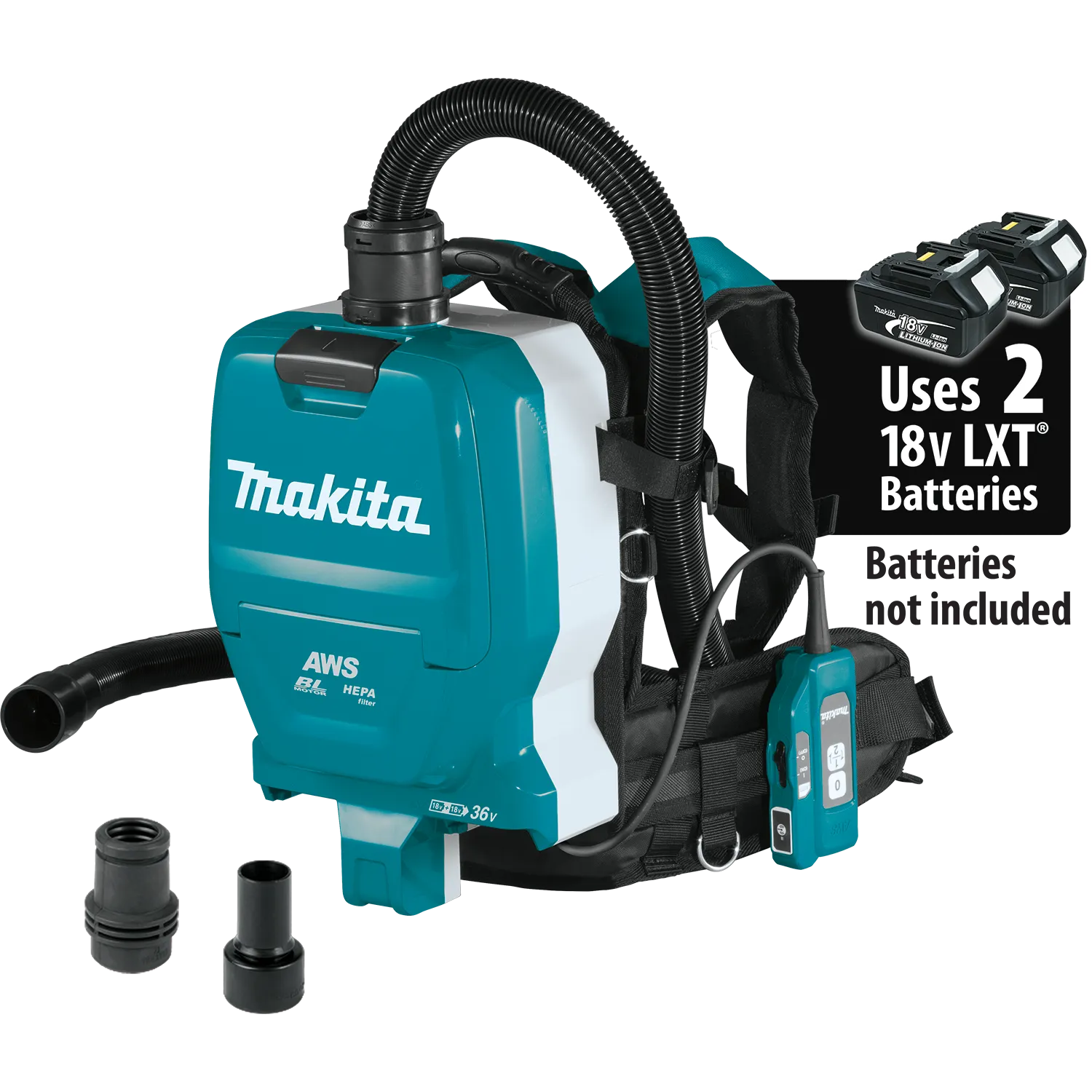 Makita XCV10ZX 18V X2 (36V) LXT Backpack Dry Dust Extractor (Tool Only)