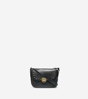 Marli Studded Mini Saddle Bag