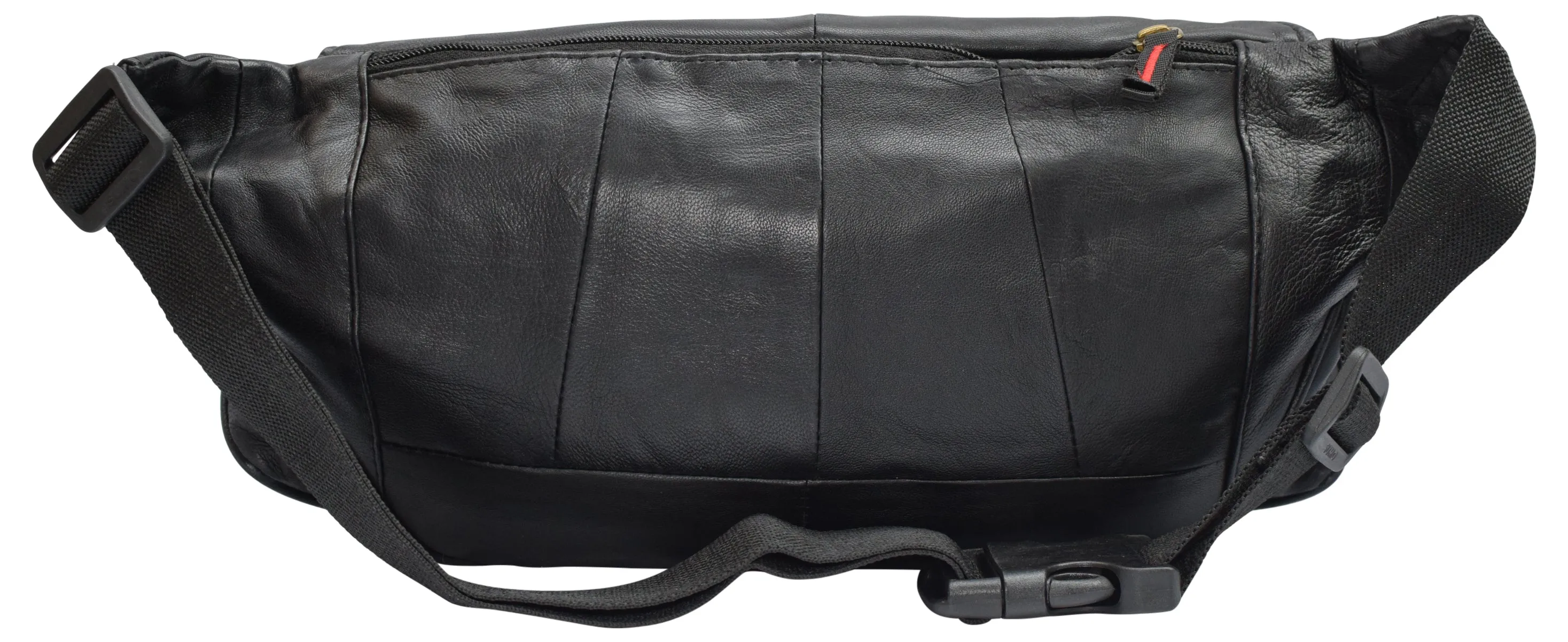 Marshal Extra Large Mens Womens Leather Fanny Pack Waist Pouch Travel Bag