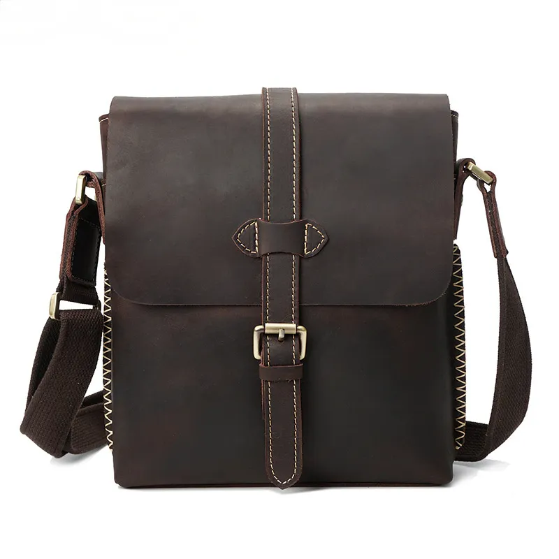 Men's Leather Shoulder Bag M8086