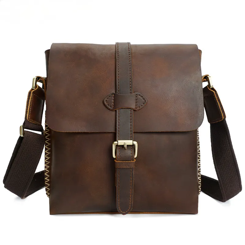 Men's Leather Shoulder Bag M8086