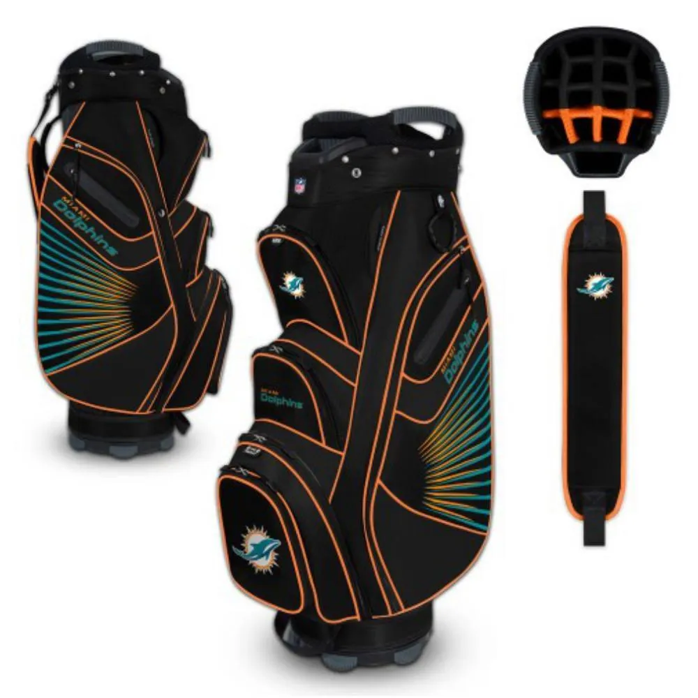 Miami Dolphins WinCraft "The Bucket II" 14-Way Cooler Cart Golf Bag