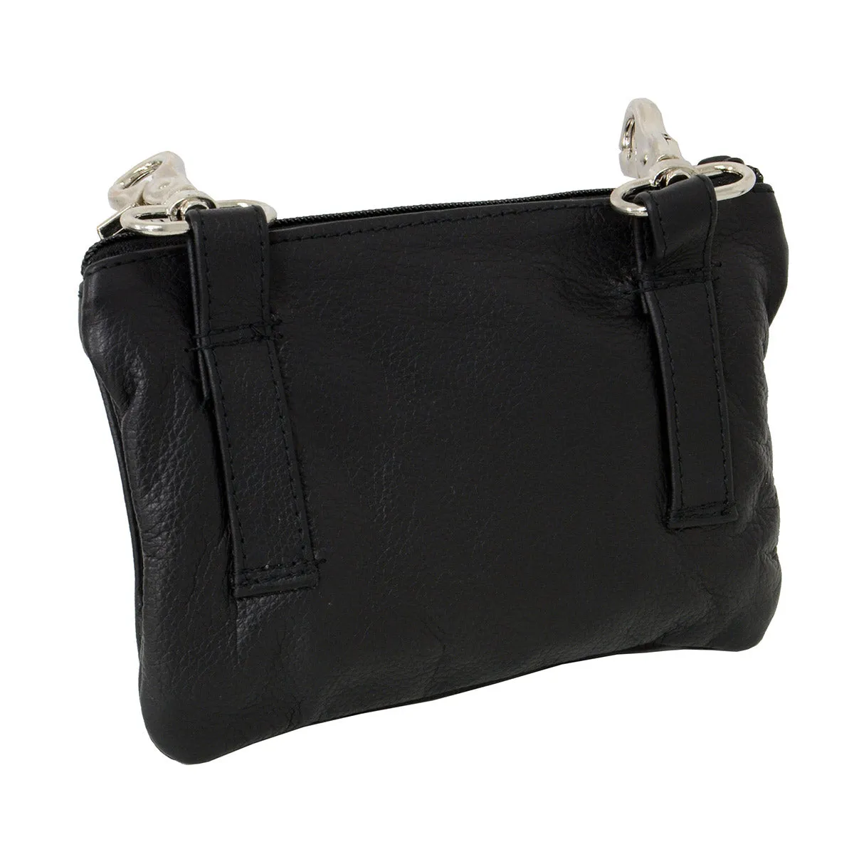 Milwaukee Leather MP8855 Women's Black Leather 'Studded' Hip Belt Bag