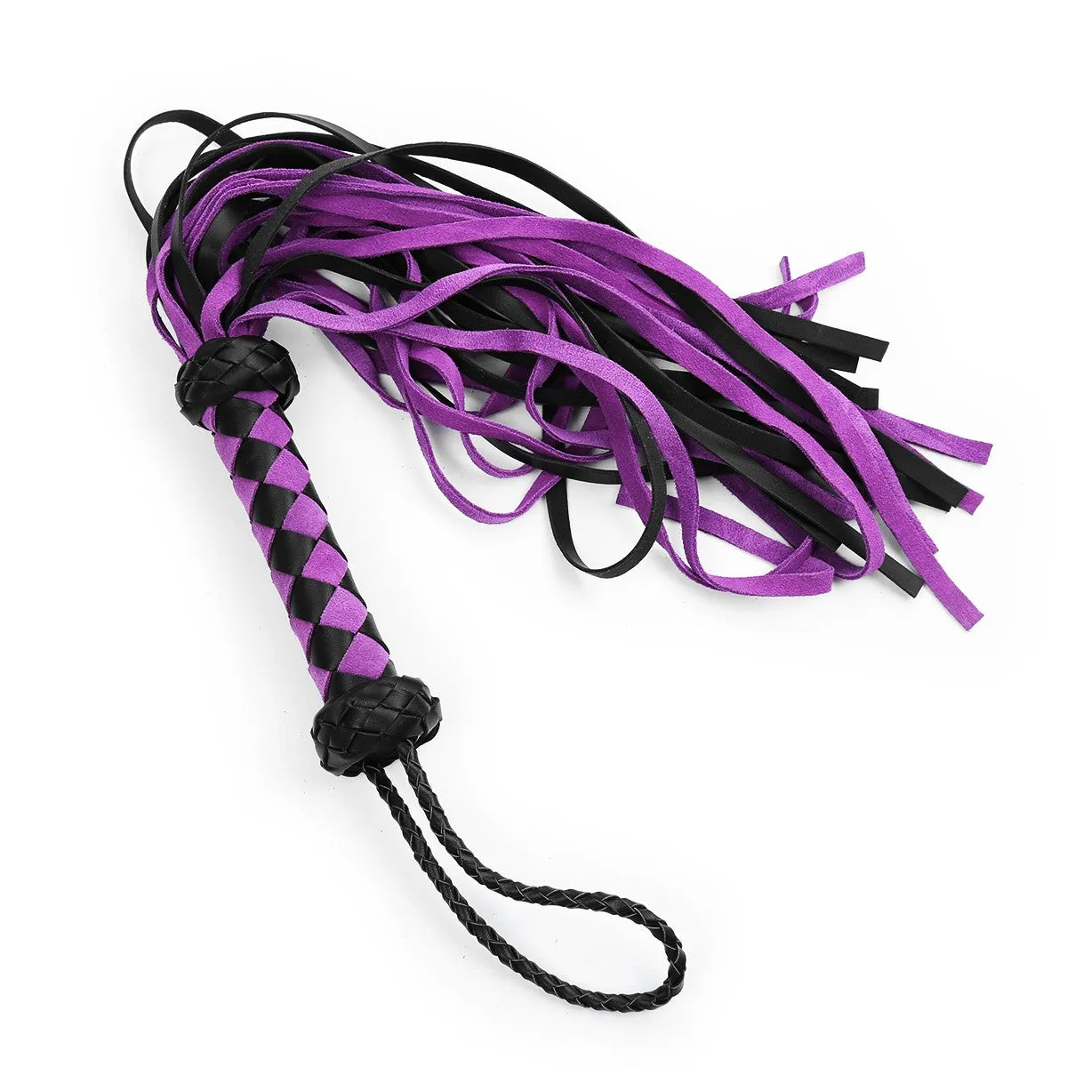 Mixed Leather Flogger 22" (2 Color Options)