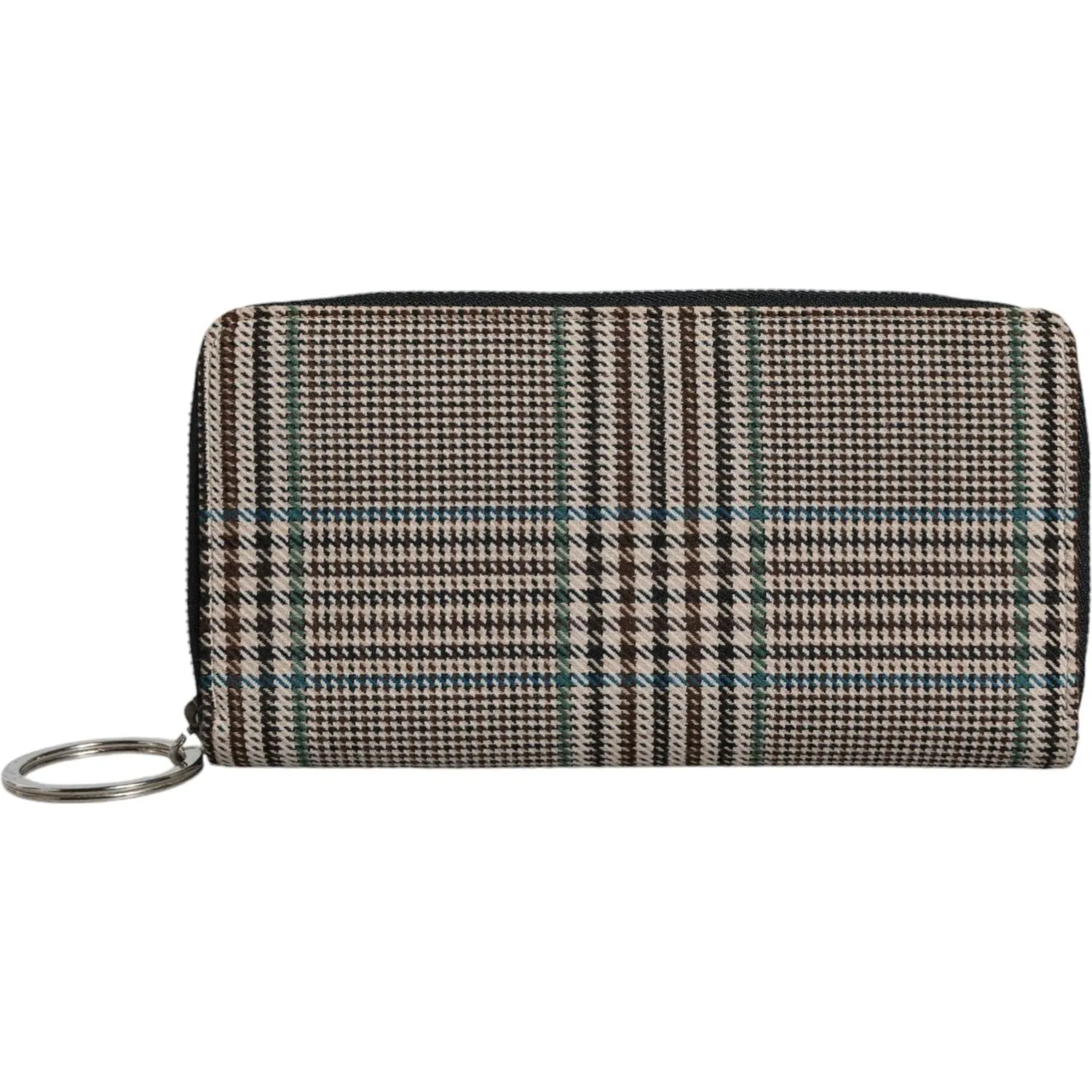 MM6 Maison Margiela Multicolor Houndstooth Continental Zip Around Clutch Wallet