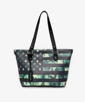 Montana West US Flag Design Tote Bag