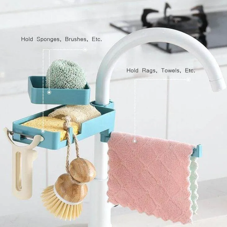 Multilayer Rotatable Kitchen Sink Drain Organizer