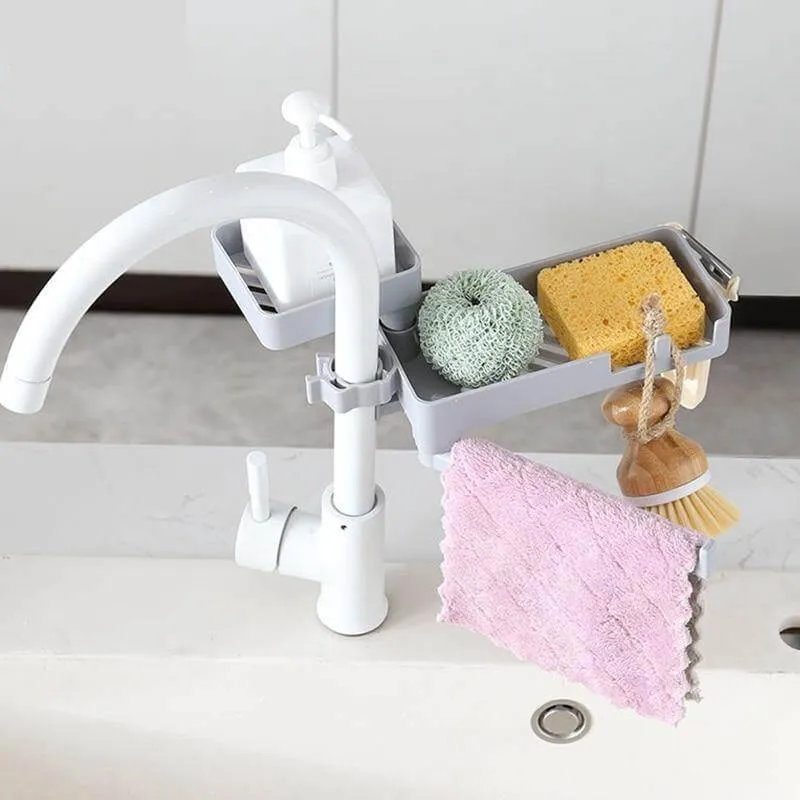 Multilayer Rotatable Kitchen Sink Drain Organizer