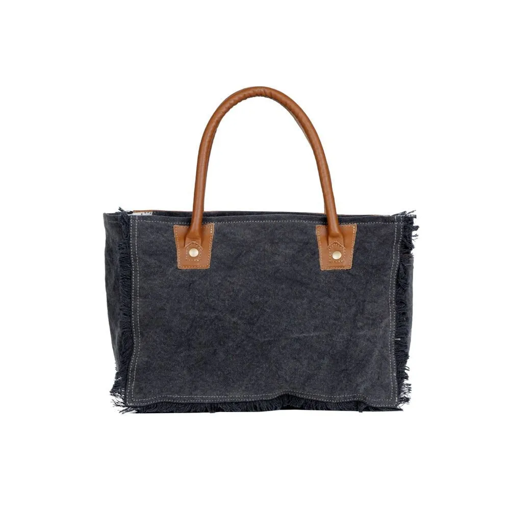 Myra Bag Spotless Leather & Canvas Shoulder Bag