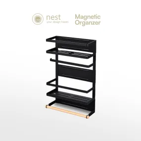 Nest Design Lab Premium 2 Tier Magnetic Organizer Rack Metal 48cm