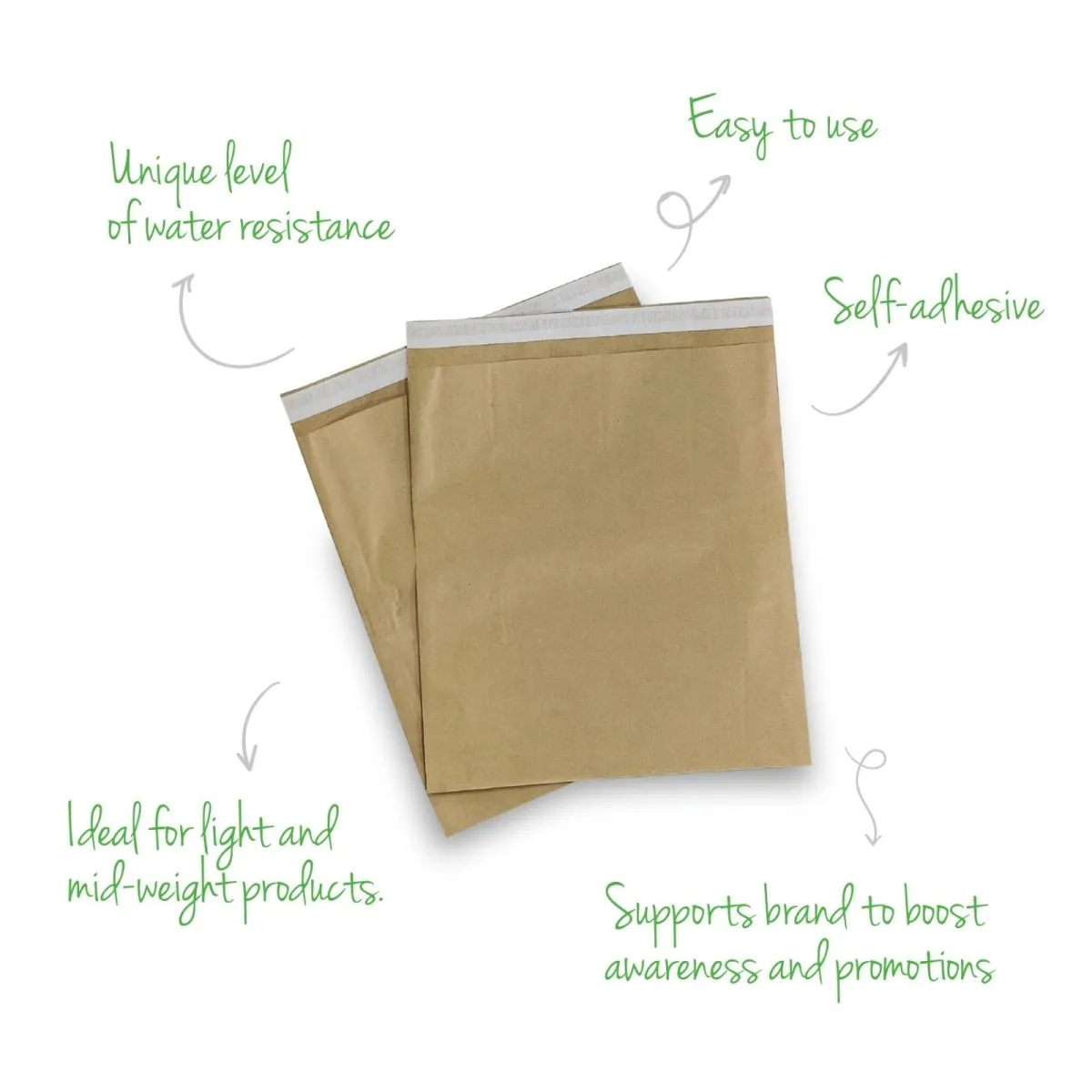 Paper Courier Bag- Envelopes for Packing- 14" x 18"- Pack of 50