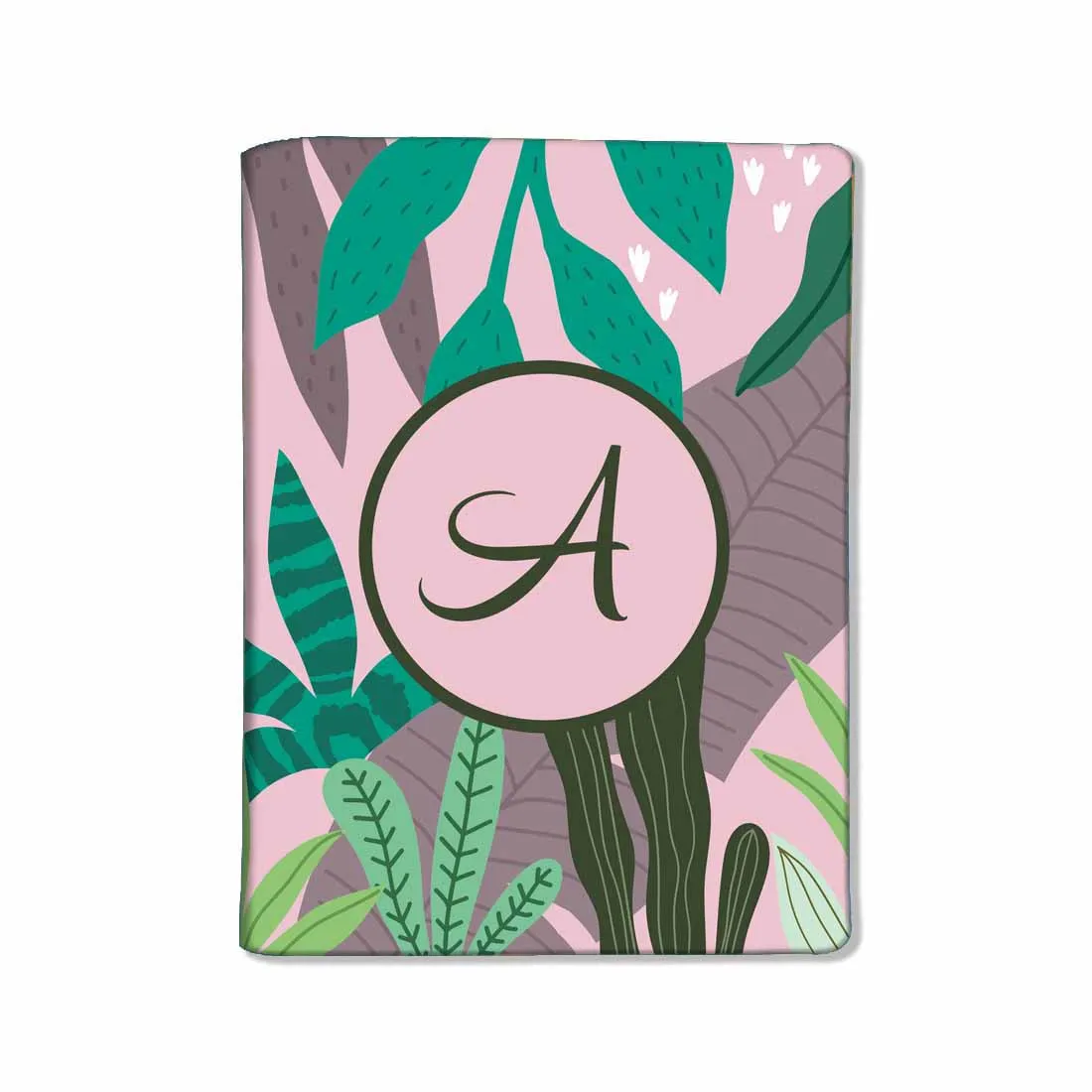 Personalized Passport Cover Baggage Tag Set - Pink Tropical Vibes