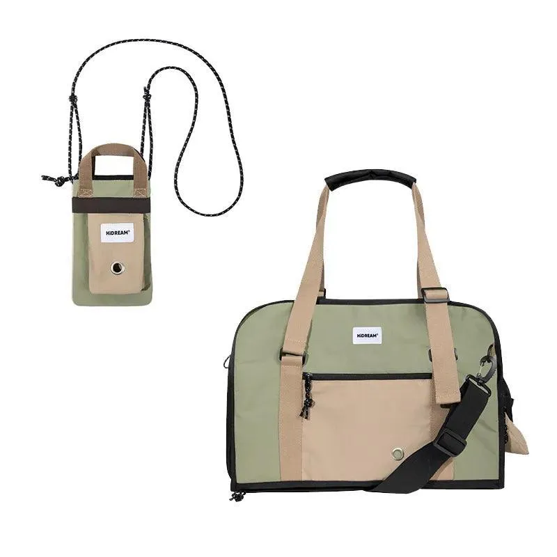 Pet Travel Carrier: Secure Zippers, Lightweight & Durable Solution