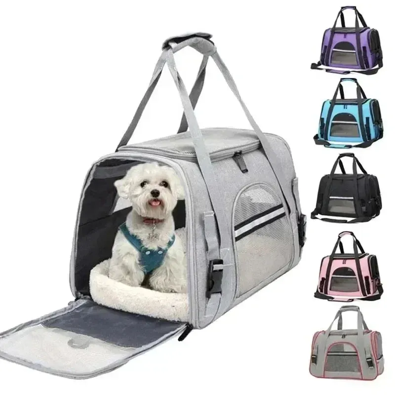 Premium Dog Carrier Backpack with Breathable Mesh and Thick Cushioning