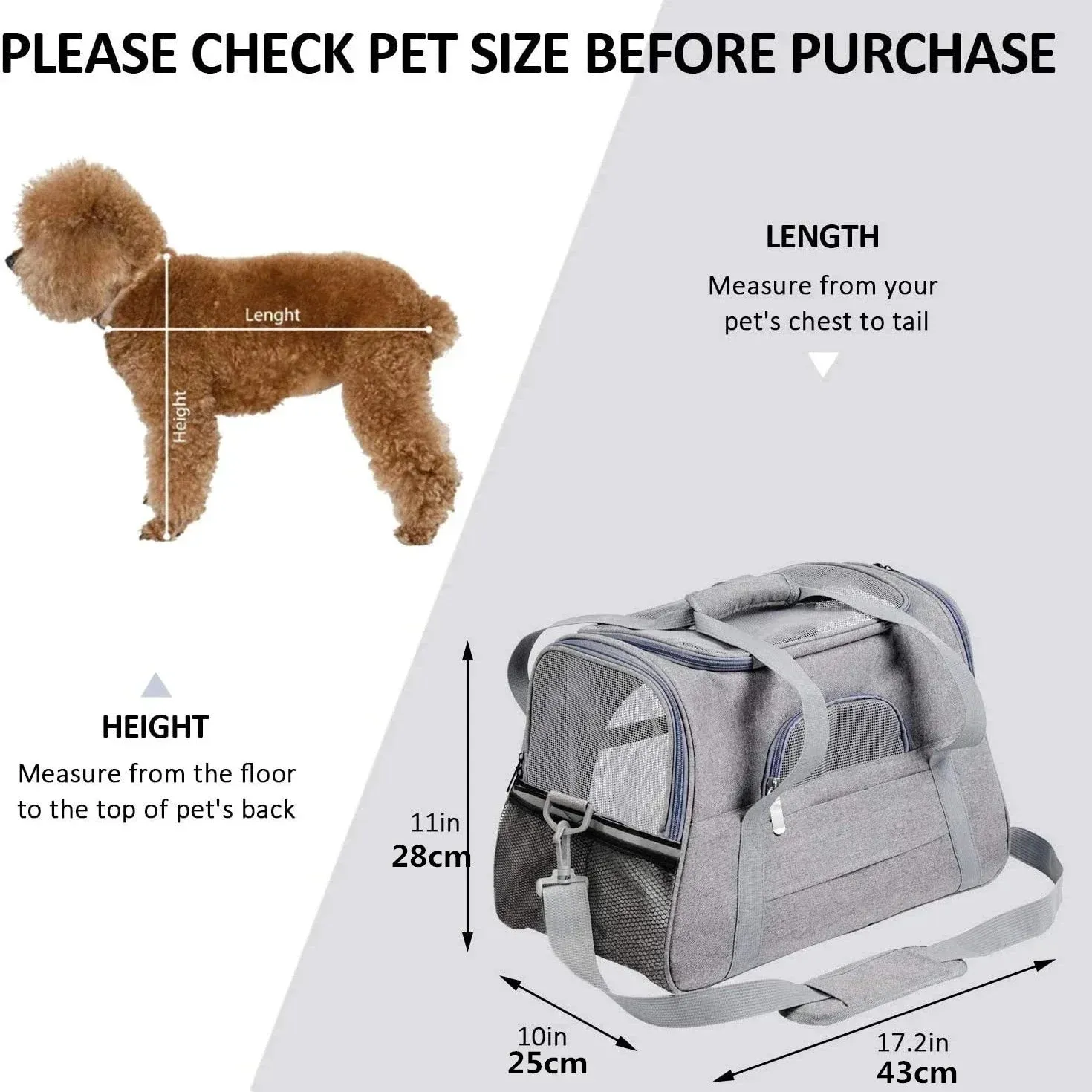 Premium Dog Carrier Backpack with Breathable Mesh and Thick Cushioning