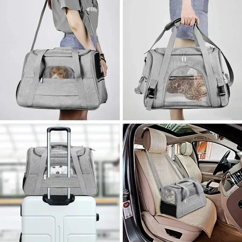 Premium Dog Carrier Backpack with Breathable Mesh and Thick Cushioning