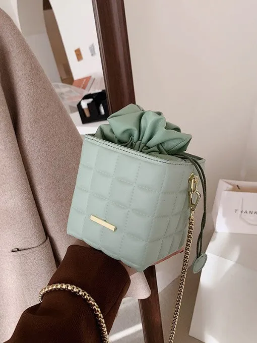 Quilted Bucket Handbag