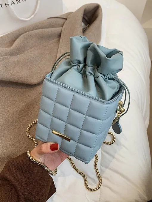 Quilted Bucket Handbag